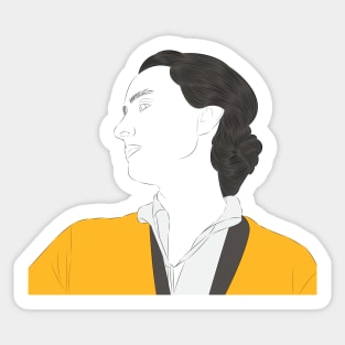 Georgia O'Keeffe - Portrait Sticker